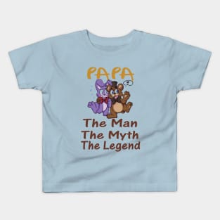 Papa the Man The myth the legend Kids T-Shirt